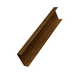 Декоративная накладка на столб универсальная 80х80 для забора жалюзи 0,45 Print-Double Elite Golden Wood (2,5м)