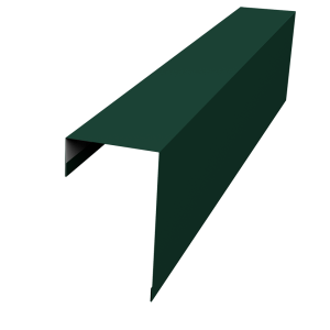 Планка торцевая фасадная фальц 65мм 0,45 Drap TR RAL 6005 зеленый мох (3м)