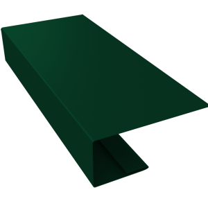 J-Профиль 18мм 0,45 PE-Double с пленкой RAL 6005 зеленый мох (3м)