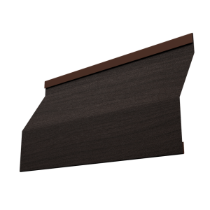 Ламель забора жалюзи Milan Slim 0,45 Print Elite Coffee Wood TwinColor