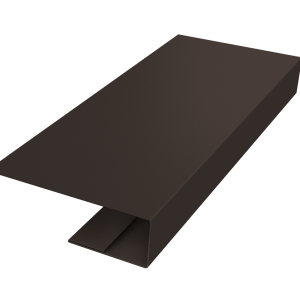 J-Профиль 12мм 0,45 PE-Double с пленкой RR 32 темно-коричневый (2м)