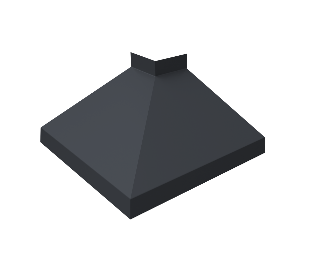 Угол отлива внешний 150 0,5 PE с пленкой RAL 7024 мокрый асфальт