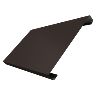 Ламель лицевая 200 забора жалюзи Texas 0,45 Drap ST с пленкой RR 32 темно-коричневый