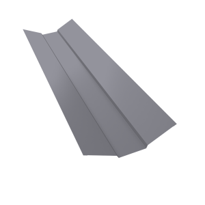 Планка ендовы верхней 95х80х95 0,4 PE с пленкой RAL 7004 сигнальный серый (3м)