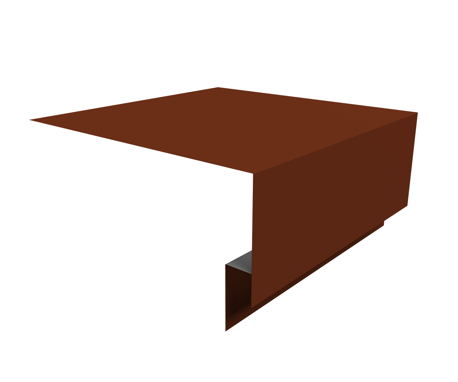 Планка околооконная сложная Блок-Хаус new Grand Line 200х75х27 0,45 PE с пленкой RAL 3009 оксидно-красный (2м)