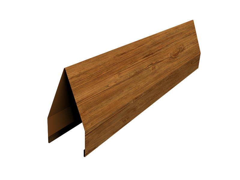 Ламель забора жалюзи Tokyo new 0,45 Print Elite Golden Wood TwinColor