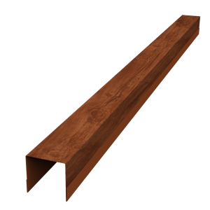 Планка вертикальная обратная для забора жалюзи Palermo 0,45 Print Elite Rowan TwinColor (2м)