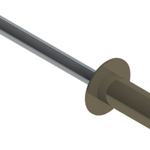 Заклёпка вытяжная Daxmer 4,0х10 (1000шт) алюм/сталь RAL 1035