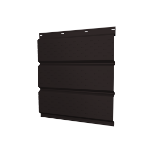 Софит металлический полная перфорация 0,5 Satin Matt TX с пленкой RAL 9005 черный