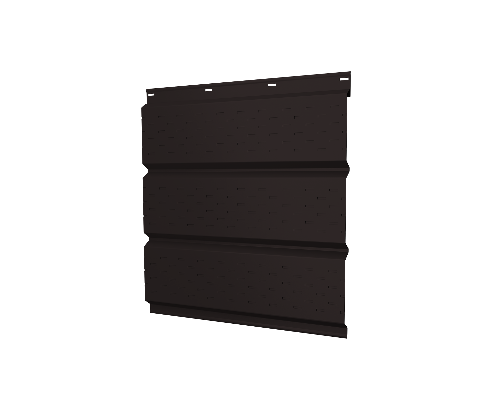 Софит металлический полная перфорация 0,5 Satin Matt TX с пленкой RAL 9005 черный