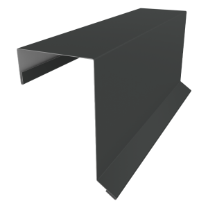 Планка торцевая кровельная фальц 65х97 0,5 Satin с пленкой RAL 7016 антрацитово-серый (2м)
