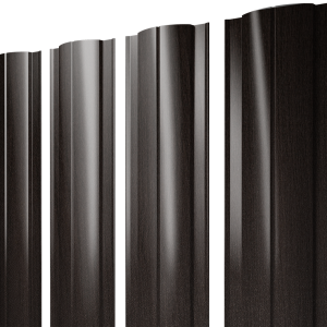 Штакетник Круглый с прямым резом 0,45 Print Elite Coffee Wood TwinColor