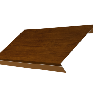 Ламель обратная 150 забора жалюзи Texas 0,45 Print Premium с пленкой Golden Wood Intense FTC