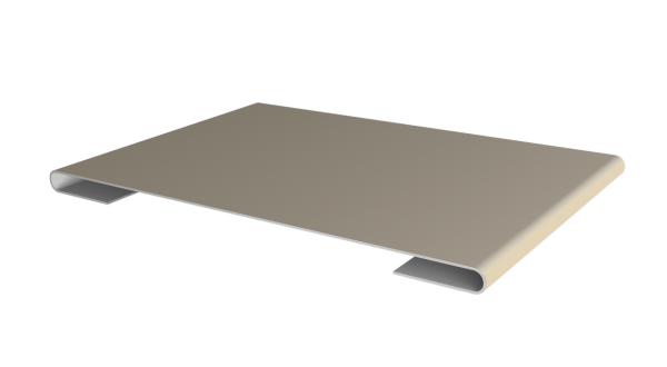 Планка стыковочная 0,5 Satin с пленкой RAL 1015 светлая слоновая кость (2м)