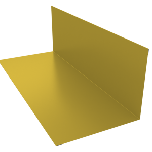 Планка примыкания 130х160мм 0,45 PE с пленкой RAL 1018 цинково-желтый (3м)