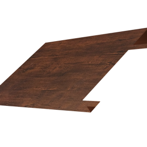 Ламель лицевая 150 забора жалюзи Texas 0,45 Print Premium с пленкой Cherry Wood Dark FTC