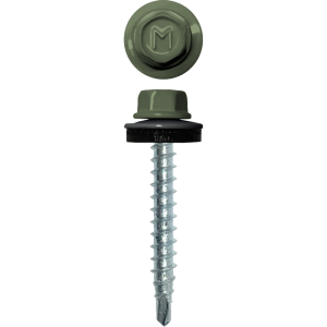 Саморез кровельный Daxmer 4,8х29 (250шт) сверло №1 RAL 6021