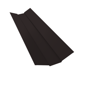 Планка ендовы верхней 95х80х95 0,5 Satin Matt RAL 9005 черный (2м)