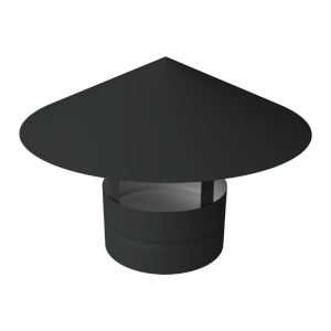 Дымник на трубу круглый d250 0,5 Satin Matt с пленкой RAL 7016 антрацитово-серый