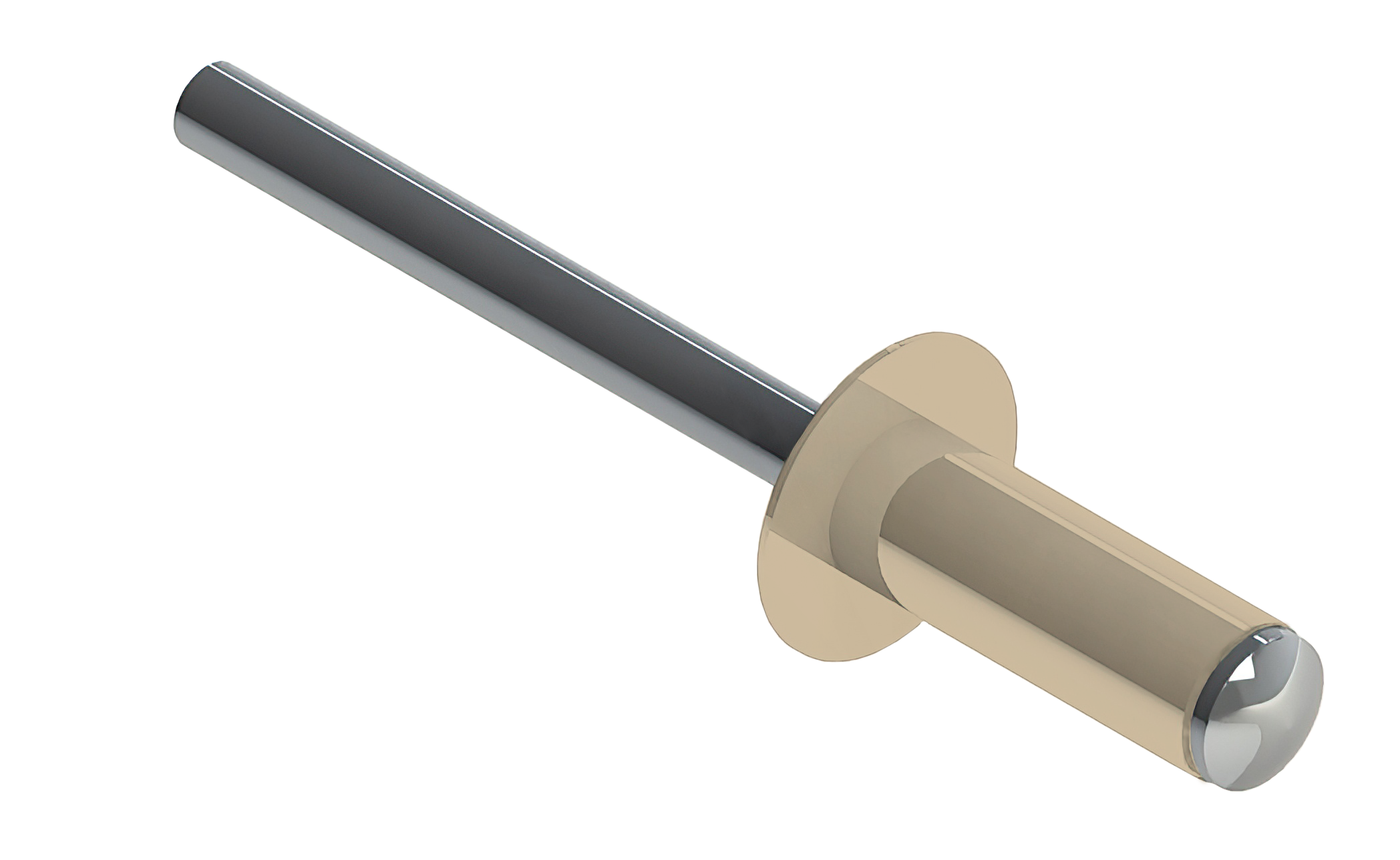 Заклёпка вытяжная Daxmer 3,2х8 RAL 1015 (20х1000шт) ал/ст