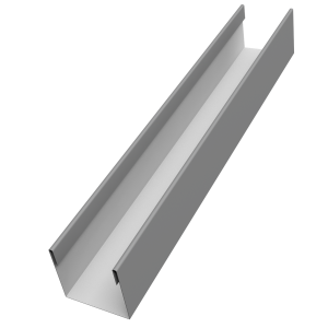 Стойка жалюзи Milan Slim 0,5 Satin RAL 9006 бело-алюминиевый (3м)