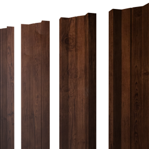 Штакетник М-образный А с прямым резом 0,4 Print Premium Cherry Wood Fresh TwinColor
