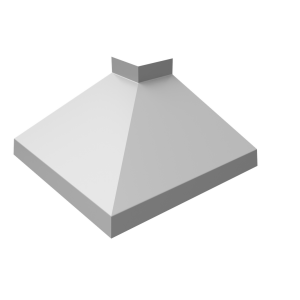 Угол отлива внутренний 150 0,5 PE с пленкой RAL 9003 сигнальный белый