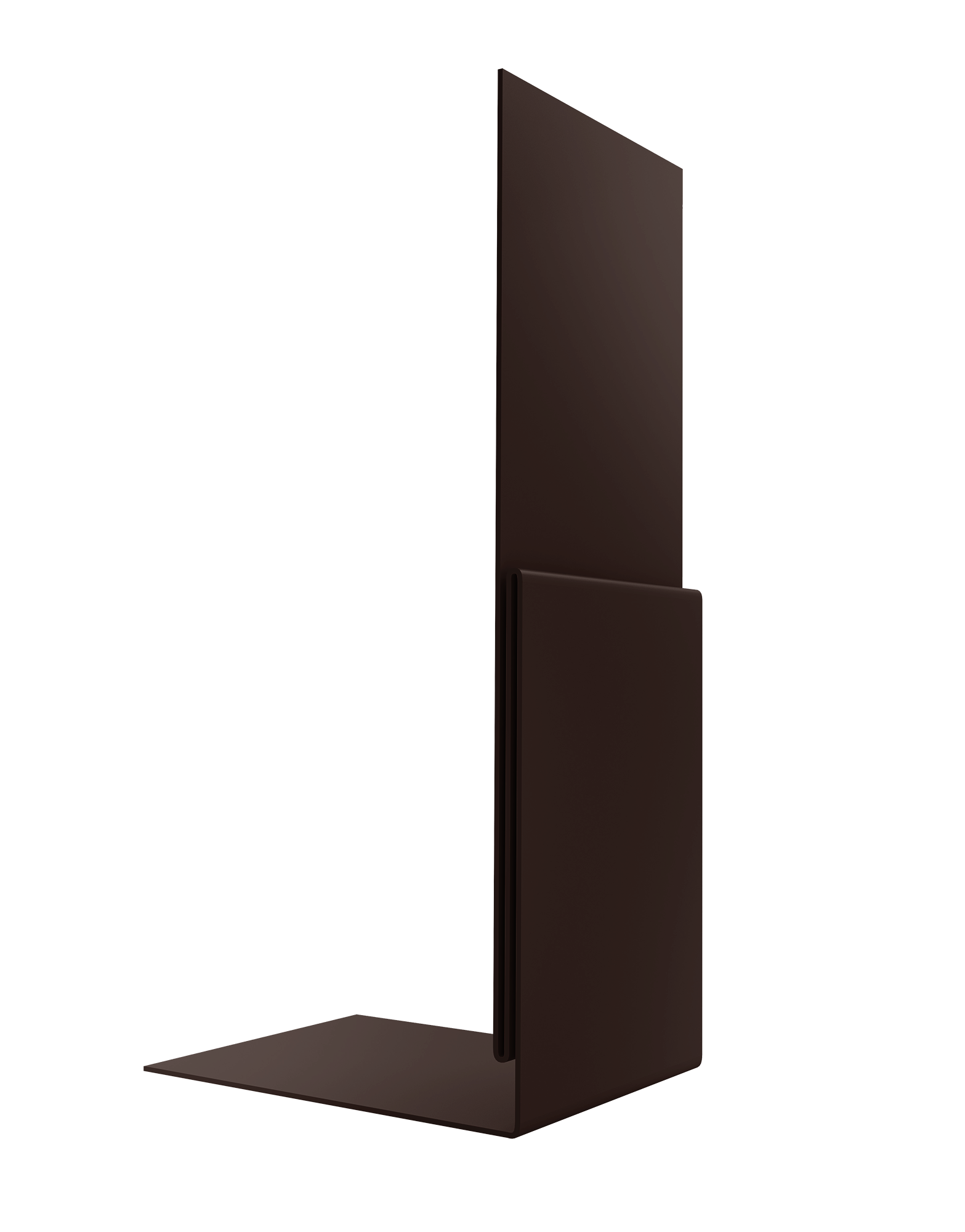 Планка приемная оконная 0,5 Atlas X с пленкой RAL 8017 шоколад (3м)