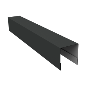 Планка боковая для забора из сайдинга (Блок-хаус new) 0,5 Satin RAL 7016 антрацитово-серый (2,5м)