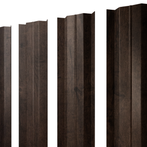 Штакетник М-образный В с прямым резом 0,45 Print-Double Premium Antique Wood