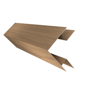 Планка угла внешнего сложного Экобрус Grand Line 0,45 Print Elite с пленкой Honey Wood TwinColor (2м)