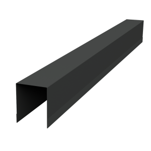 Планка опорная составная внутренняя для забора жалюзи Palermo 0,45 PE-Double RAL 7016 антрацитово-серый (3м)