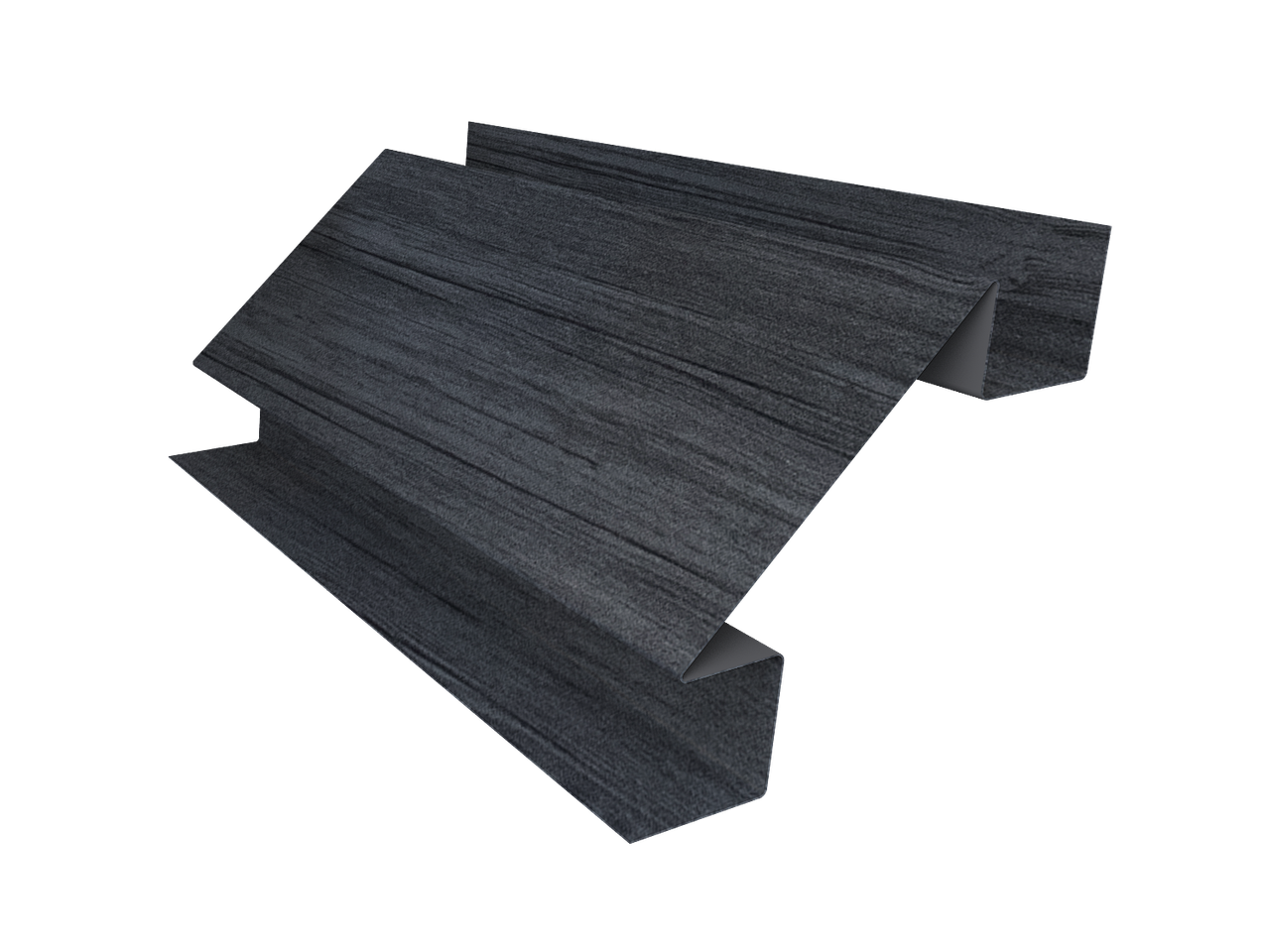 Планка угла внутреннего сложного Экобрус Grand Line 0,45 Print Premium Grey Wood TwinColor (2м)