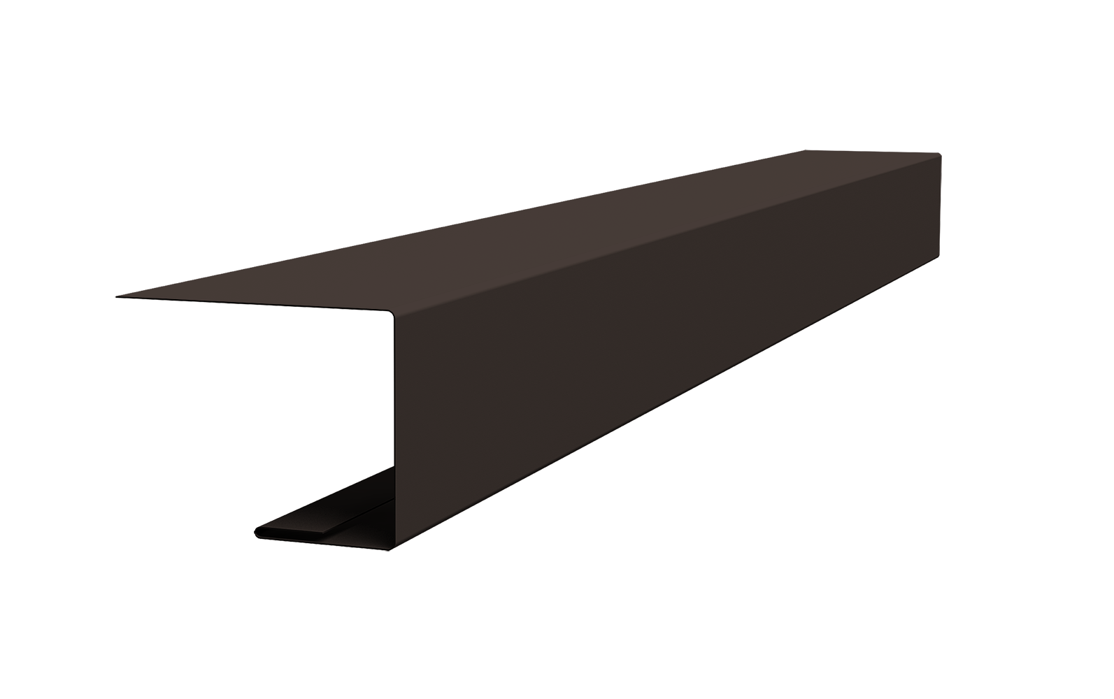 Планка завершающая для Кликфальц Pro 0,45 Drap-double TX RR 32 темно-коричневый (2м)