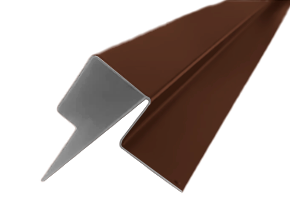 Профиль угловой внешний ассимметричный SidWood Zn RAL 8017 (3м)
