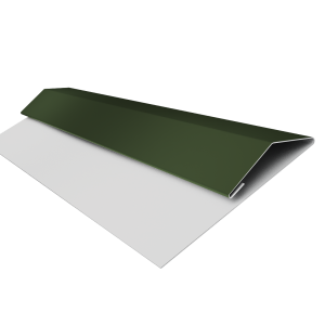 Планка стартово-финишная Экобрус Grand Line 0,5 Satin Matt TX RAL 6020 хромовая зелень (3м)