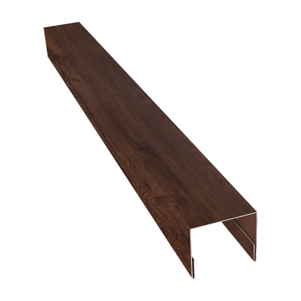 Планка П-образная заборная 24 0,4 Print Premium Cherry Wood Fresh TwinColor (2м)