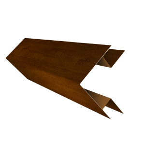 Планка угла внешнего сложного Экобрус Grand Line 0,45 Print Premium с пленкой Golden Wood Intense FTC (3м)