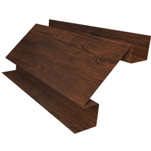 Планка угла внутреннего сложного Блок-Хаус new Grand Line 0,45 Print-Double Premium Cherry Wood Dark F (2м)