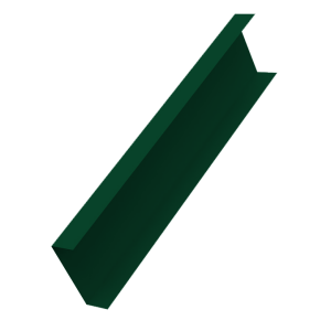 Декоративная накладка на столб универсальная 60х60 для забора жалюзи 0,45 PE-Double RAL 6005 зеленый мох (3м)