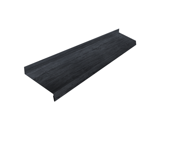 Отлив простой 150 0,45 Print Premium Grey Wood TwinColor (2м)