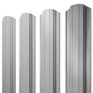 Штакетник Прямоугольный фигурный 0,5 PE RAL 7004 сигнальный серый