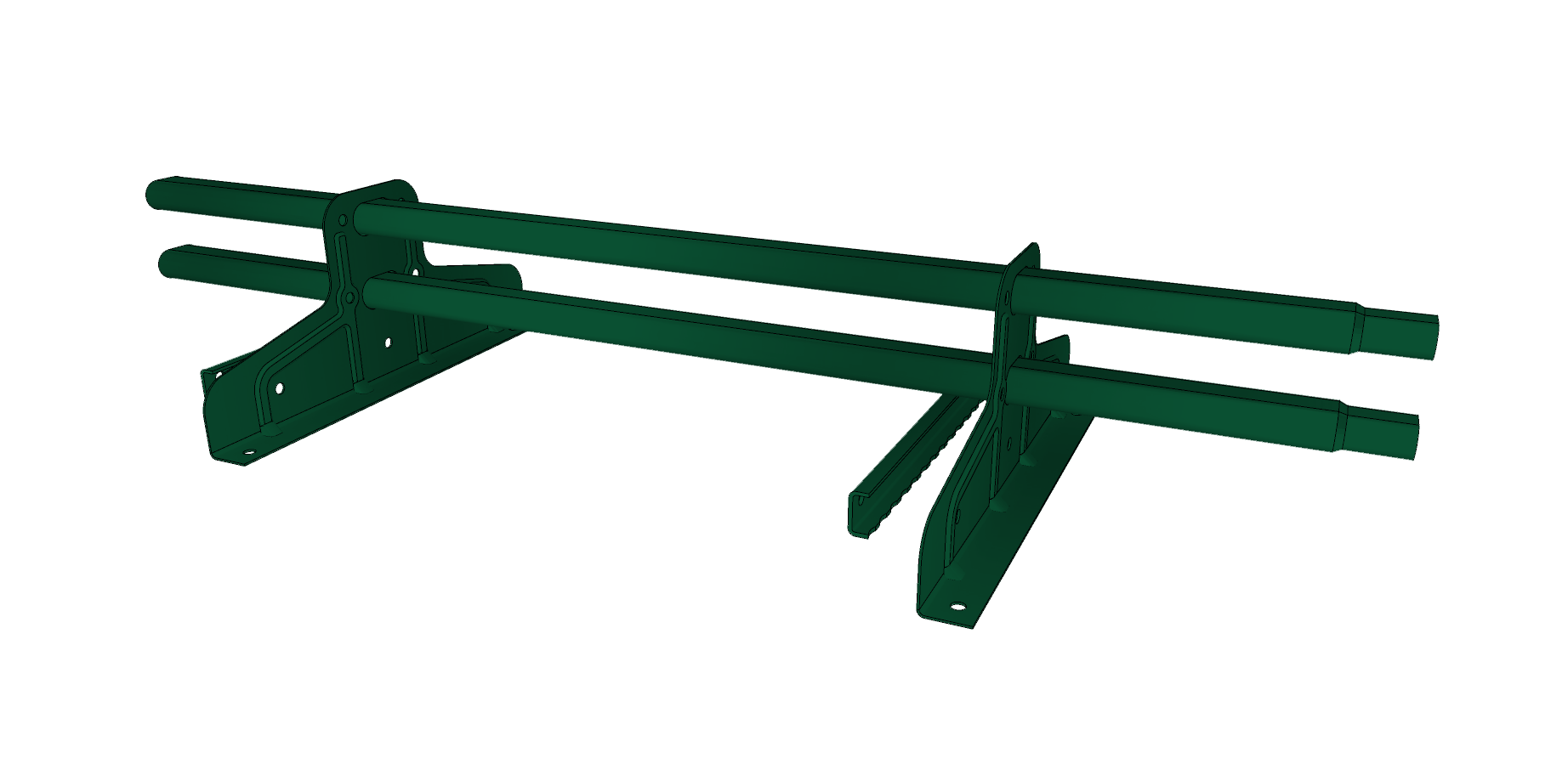 Снегозадержатель трубчатый под фальц Premium 45х25 RAL 6005 (1м)ОЦ