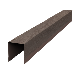 Планка опорная составная внутренняя для забора жалюзи Palermo 0,45 Print Elite White Wood TwinColor (3м)