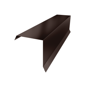 Планка торцевая 95х95 0,5 Atlas X с пленкой RAL 8017 шоколад (2м)