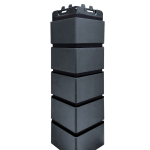 Угол Grand Line Состаренный кирпич Design графит со швом RAL 9005
