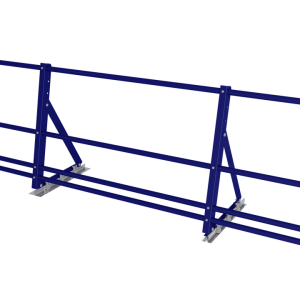 Ограждение кровельное со снегозадержателем на фальц 0,65х2м RAL 5002