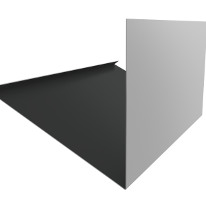 Планка примыкание верхнее к трубе фальц 0,5 Drap RAL 7016 антрацитово-серый (3м)