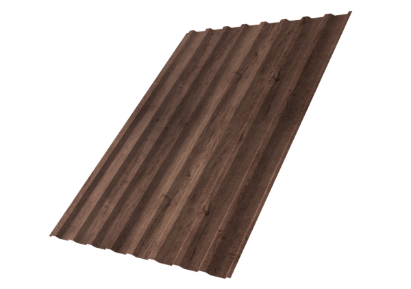 Профнастил С20B 0,45 Print Premium Almond Wood Fresh