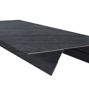 Планка стыковочная составная верхняя 0,45 Print Premium Grey Wood TwinColor (2м)